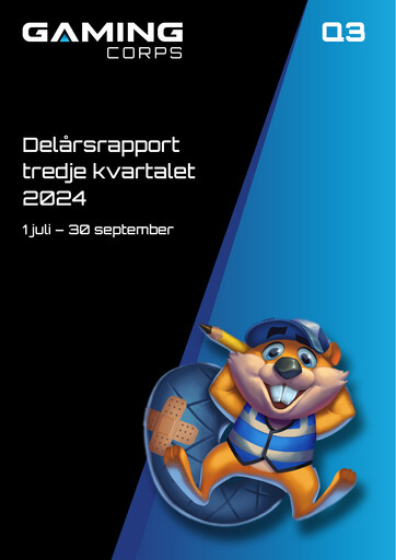 Miniature Gaming Corps Rapport trimestriel 2024-q3