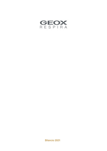 Miniature GEOX Rapport annuel 2021