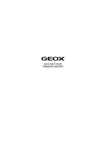 Miniature GEOX Rapport semestriel 2019-h1