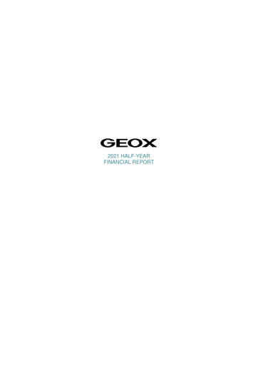 Miniature GEOX Rapport semestriel 2021-h1