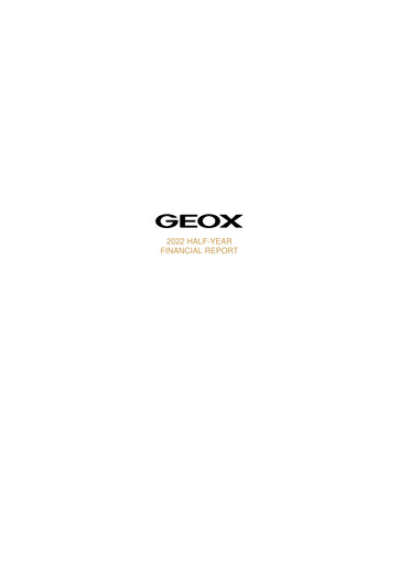 Miniature GEOX Rapport semestriel 2022-h1