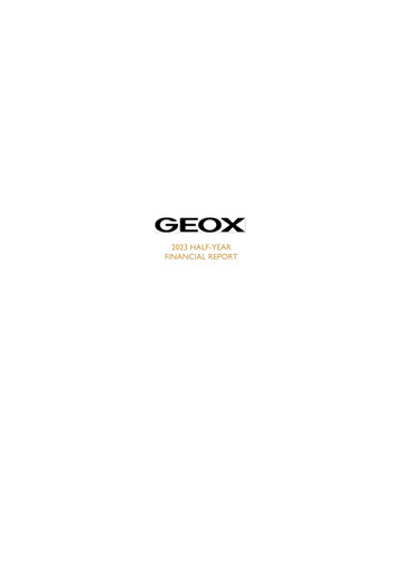 Miniature GEOX Rapport semestriel 2023-h1
