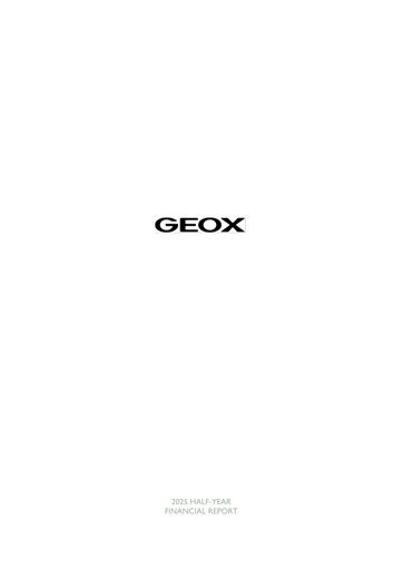Miniature GEOX Rapport semestriel 2025-h1