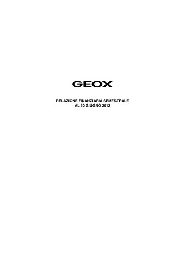 Miniature GEOX Rapport semestriel 2012-h1