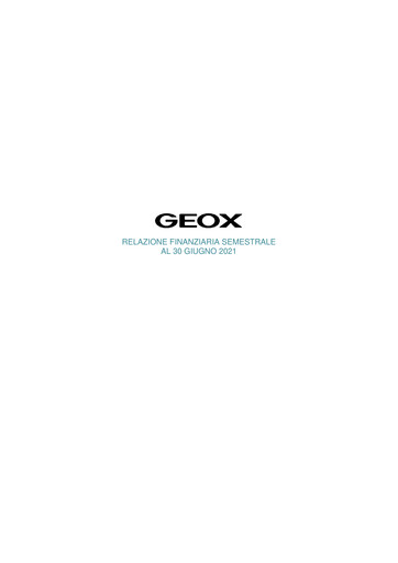 Miniature GEOX Rapport semestriel 2021-h1