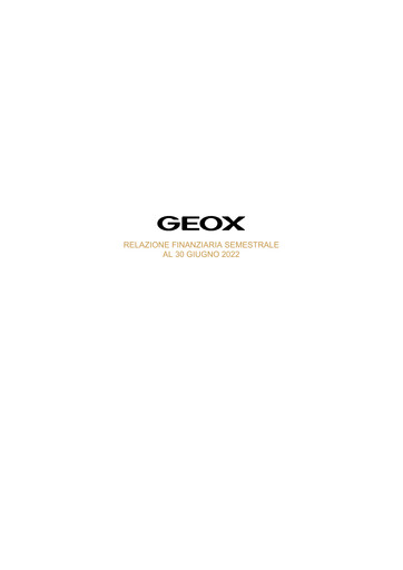 Miniature GEOX Rapport semestriel 2022-h1