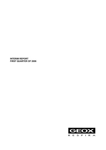 Miniature GEOX Rapport trimestriel 2006-q1