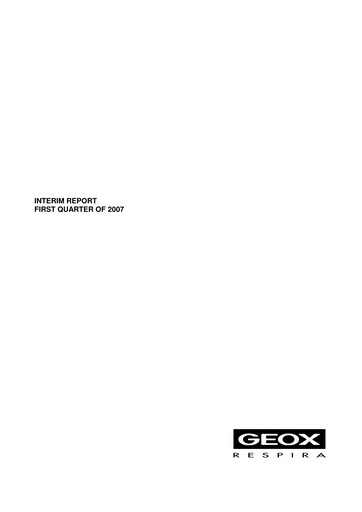 Miniature GEOX Rapport trimestriel 2007-q1