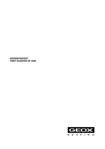 Miniature GEOX Rapport trimestriel 2008-q1