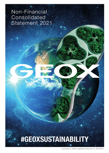 Thumbnail GEOX Sustainability Report 2021