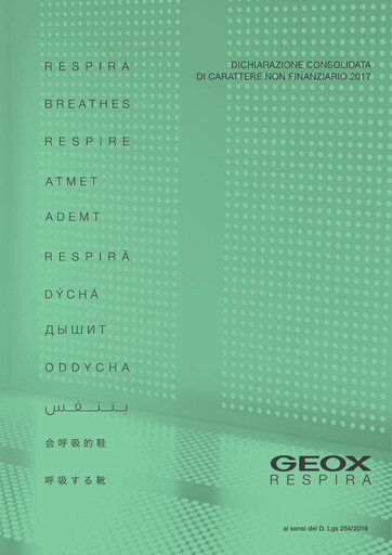 Miniature GEOX Rapport de durabilité 2017