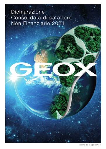 Miniature GEOX Rapport de durabilité 2021