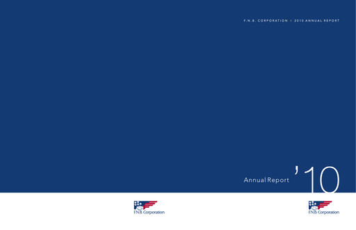 Thumbnail F.N.B. Corporation
 Annual Report 2010