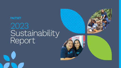 Thumbnail FactSet Sustainability Report 2023