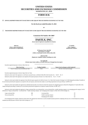 Thumbnail Fastly
 Annual Report 2022