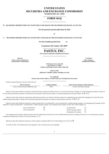 Thumbnail Fastly
 Quarterly Report 2022-q2