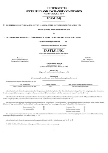 Thumbnail Fastly
 Quarterly Report 2024-q2