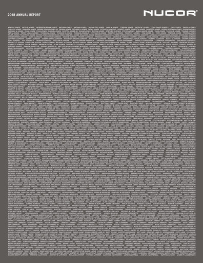 Thumbnail Nucor
 Annual Report 2018