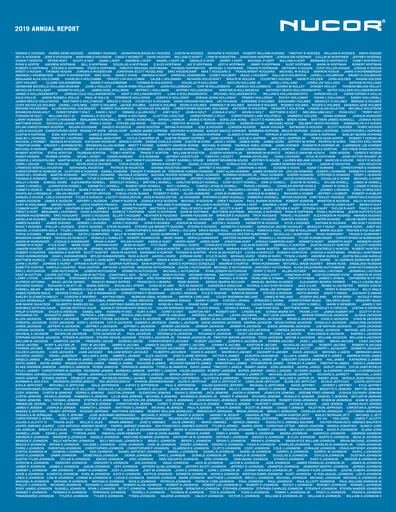 Thumbnail Nucor
 Annual Report 2019