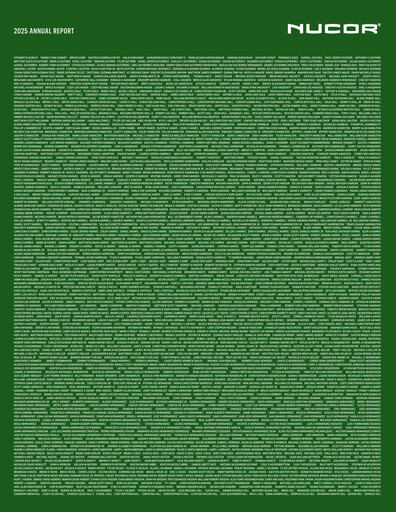 Thumbnail Nucor
 Annual Report 2025
