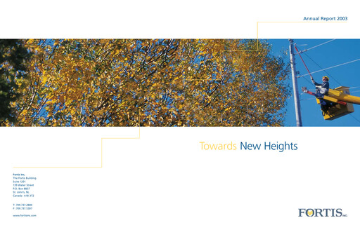 Thumbnail Fortis Annual Report 2003