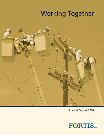 Thumbnail Fortis Annual Report 2004