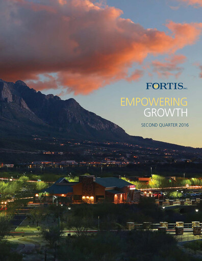 Thumbnail Fortis Quarterly Report 2016-q2