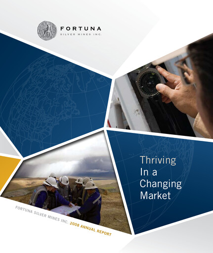 Thumbnail Fortuna Mining Annual Report 2008