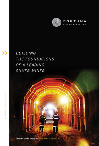 Thumbnail Fortuna Mining Annual Report 2009