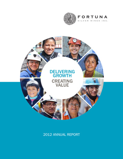 Thumbnail Fortuna Mining Annual Report 2012