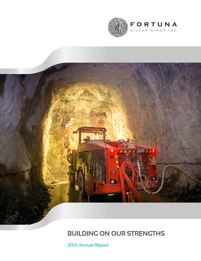 Thumbnail Fortuna Mining Annual Report 2013