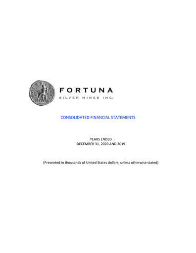 Thumbnail Fortuna Mining Financial Statement 2020