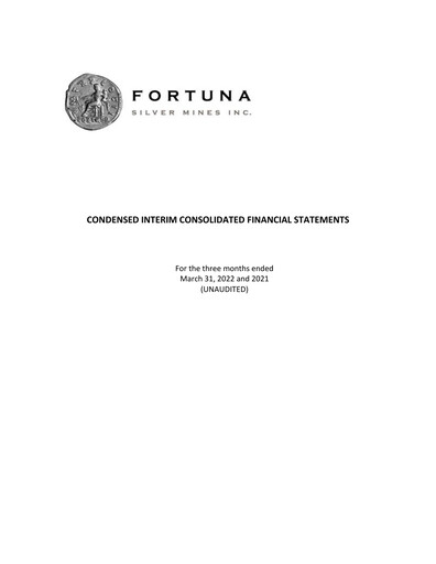 Thumbnail Fortuna Mining Quarterly Report 2022-q1
