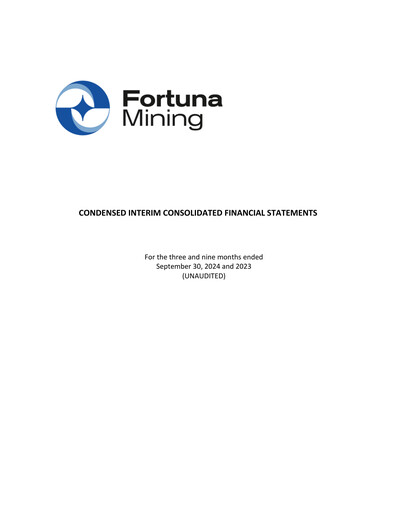 Thumbnail Fortuna Mining Quarterly Report 2024-q3