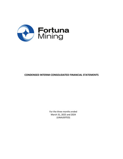 Thumbnail Fortuna Mining Quarterly Report 2025-q1