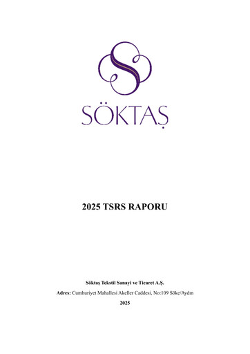 Thumbnail Söktas Tekstil ESG Report 2025