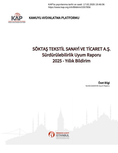 Thumbnail Söktas Tekstil Sustainability Report 2025