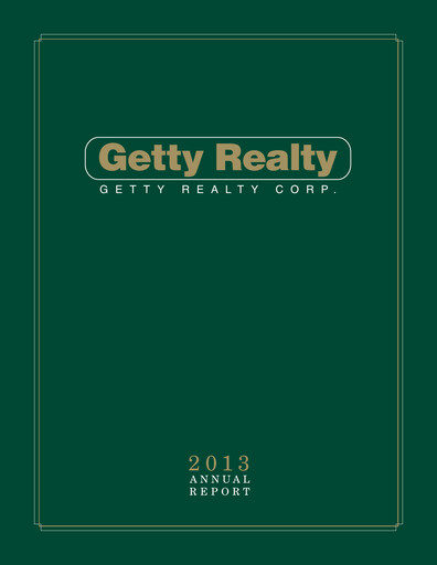 Thumbnail Getty Realty Annual Report 2013