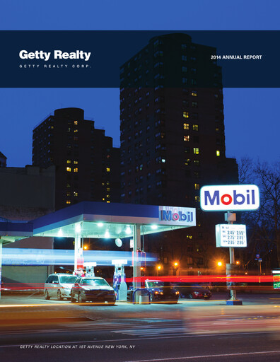 Thumbnail Getty Realty Annual Report 2014