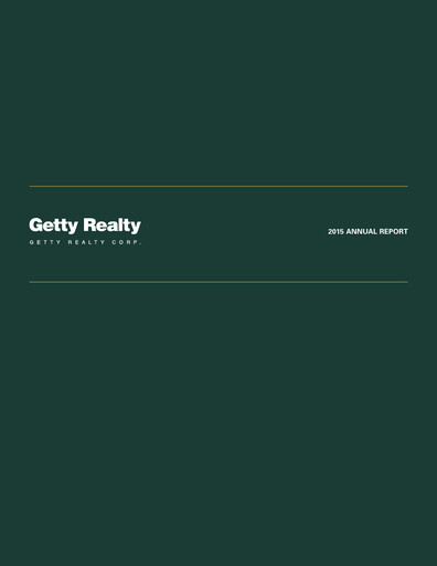 Thumbnail Getty Realty Annual Report 2015