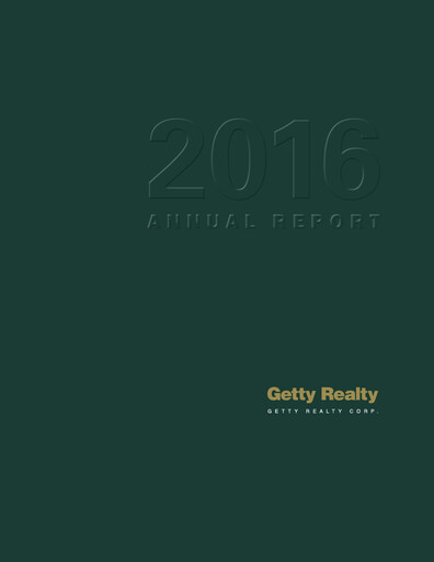 Thumbnail Getty Realty Annual Report 2016