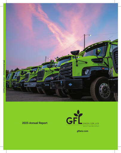 Vorschaubild GFL Environmental
 Jahresbericht 2025