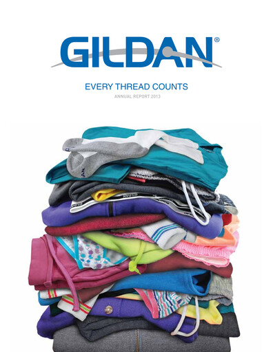 Thumbnail Gildan Annual Report 2013