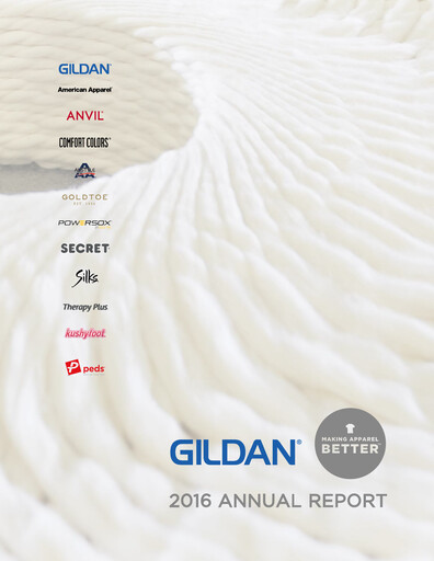 Thumbnail Gildan Annual Report 2016