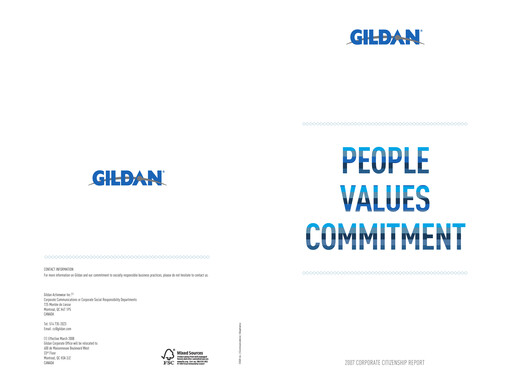 Miniature Gildan Rapport ESG 2007