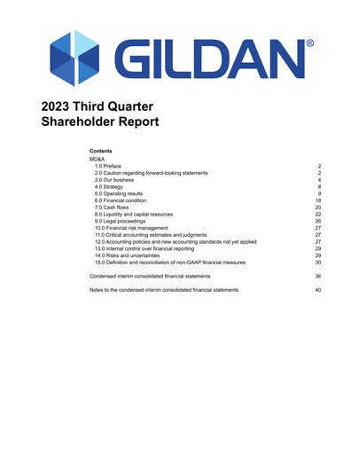 Thumbnail Gildan Quarterly Report 2023-q3