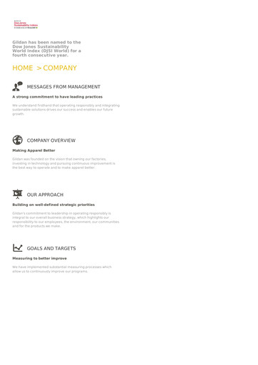 Thumbnail Gildan Sustainability Report 2016