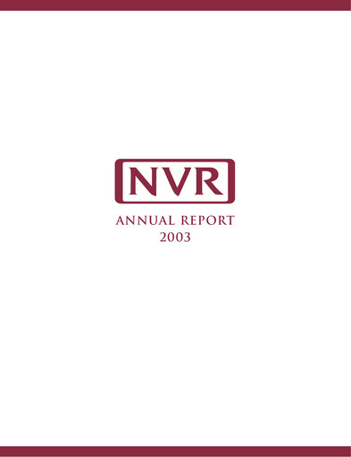 Thumbnail NVR Annual Report 2003