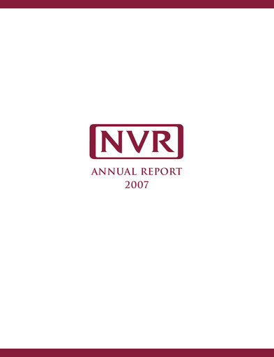 Thumbnail NVR Annual Report 2007