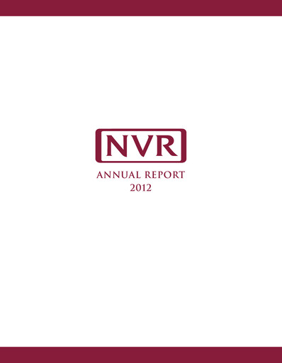 Thumbnail NVR Annual Report 2012